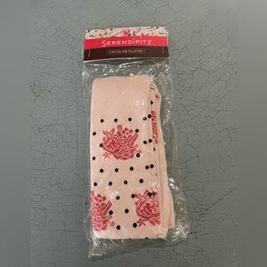 Serendipity cherry tights new. Size large
